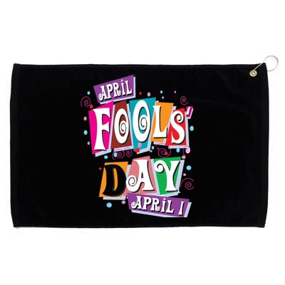 Prank Silly Happy April Fools Day Joke Funny Jest Wisecrack Funny Gift Grommeted Golf Towel