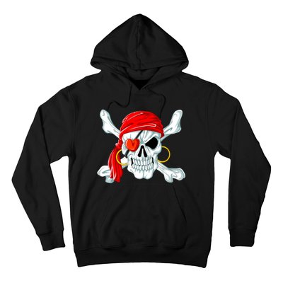 Pirate Skull Heart Hoodie