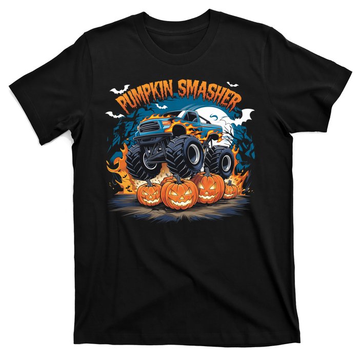 Pumpkin Smasher Halloween Monster Truck Lovers Monster Truck Fan T-Shirt