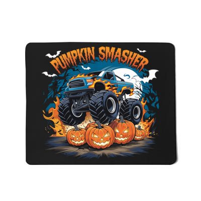 Pumpkin Smasher Halloween Monster Truck Lovers Monster Truck Fan Mousepad