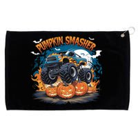 Pumpkin Smasher Halloween Monster Truck Lovers Monster Truck Fan Grommeted Golf Towel