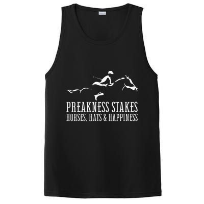 Preakness Stakes Horses Hats & Happiness Horse Racing Derby PosiCharge Competitor Tank