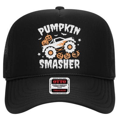 Pumpkin Smasher Halloween High Crown Mesh Back Trucker Hat