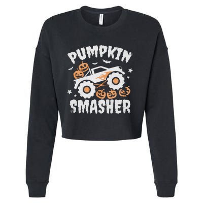 Pumpkin Smasher Halloween Cropped Pullover Crew