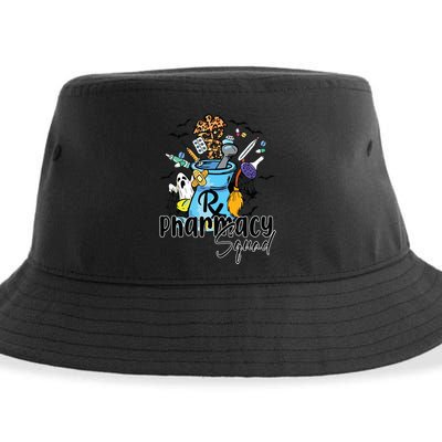 Pharmacy Squad Halloween Pills Of Spooky Pharmacist Witch Sustainable Bucket Hat