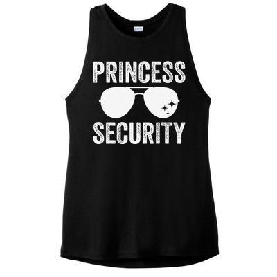 Princess Security Halloween Costume Dad Mom Boy Gift Ladies PosiCharge Tri-Blend Wicking Tank