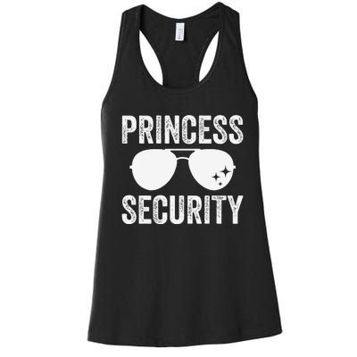 Princess Security Halloween Costume Dad Mom Boy Gift Women's Racerback Tank