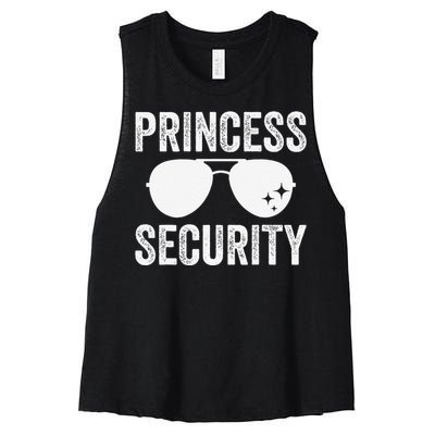 Princess Security Halloween Costume Dad Mom Boy Gift Women's Racerback Cropped Tank