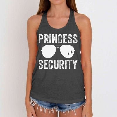 Princess Security Halloween Costume Dad Mom Boy Gift Women's Knotted Racerback Tank