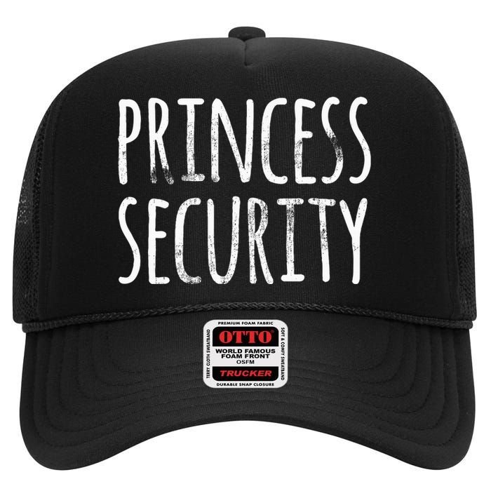 Princess Security Halloween Costume Dad Matching Easy High Crown Mesh Back Trucker Hat