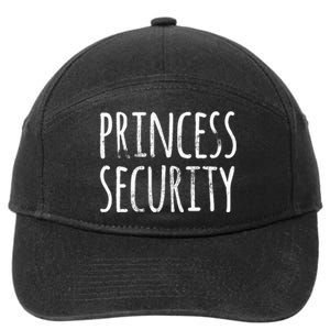 Princess Security Halloween Costume Dad Matching Easy 7-Panel Snapback Hat