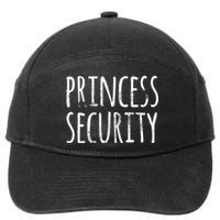 Princess Security Halloween Costume Dad Matching Easy 7-Panel Snapback Hat