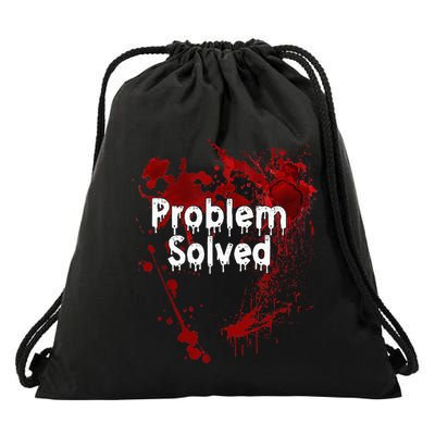 Problem Solved Halloween Drawstring Bag