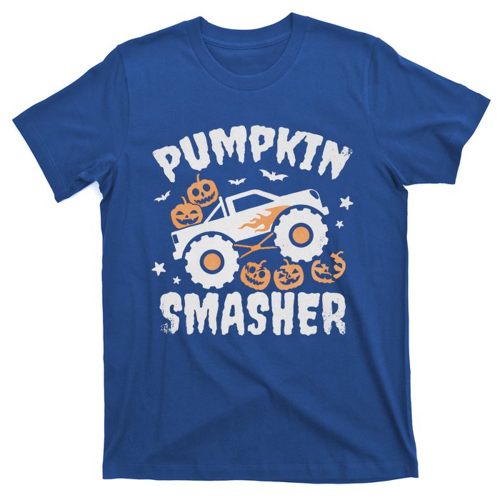 Pumpkin Smasher Halloween For Monster Truck Lover T-Shirt