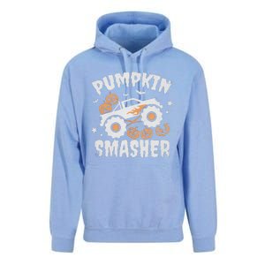 Pumpkin Smasher Halloween For Monster Truck Lover Unisex Surf Hoodie