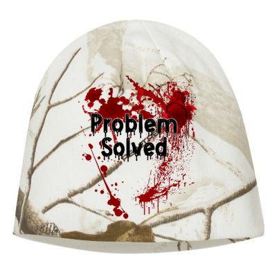 Problem Solved Halloween Print Kati - Camo Knit Beanie