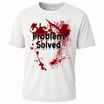Problem Solved Halloween Print Cooling Performance Crew T-Shirt