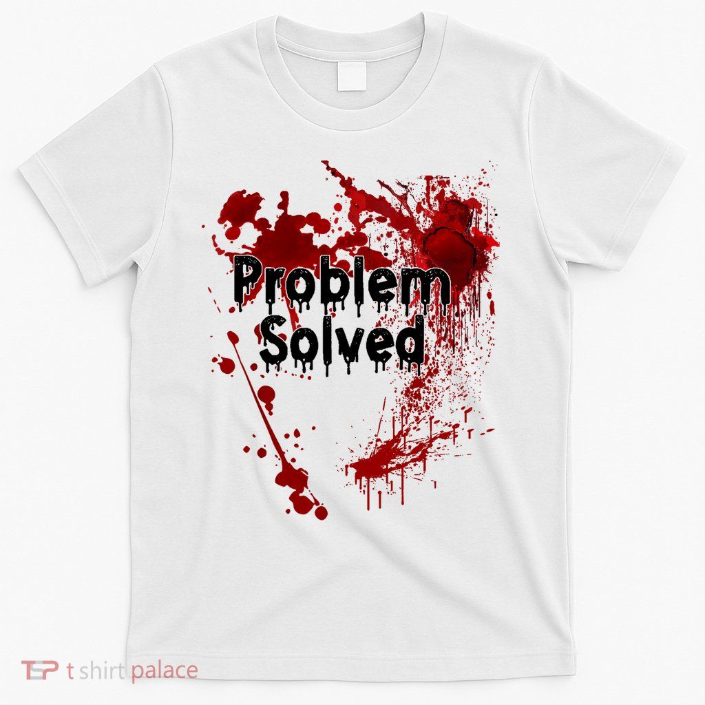 Problem Solved Halloween Print T-Shirt