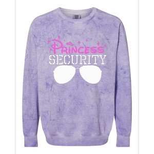 Princess Security Halloween Costume Dad Mom Boy Brother Colorblast Crewneck Sweatshirt