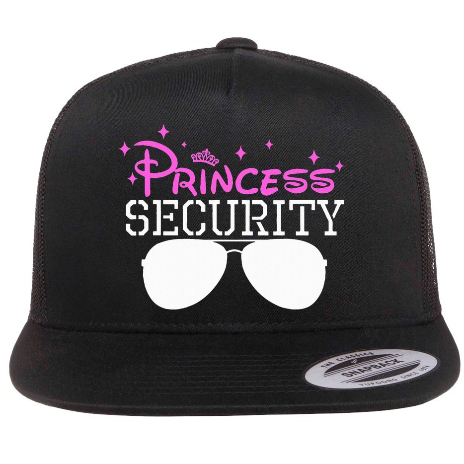 Princess Security Halloween Costume Dad Mom Boy Brother Flat Bill Trucker Hat