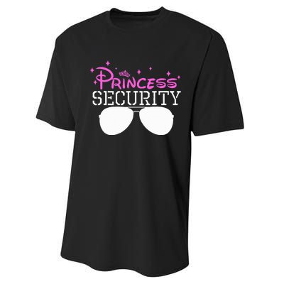 Princess Security Halloween Costume Dad Mom Boy Brother Performance Sprint T-Shirt