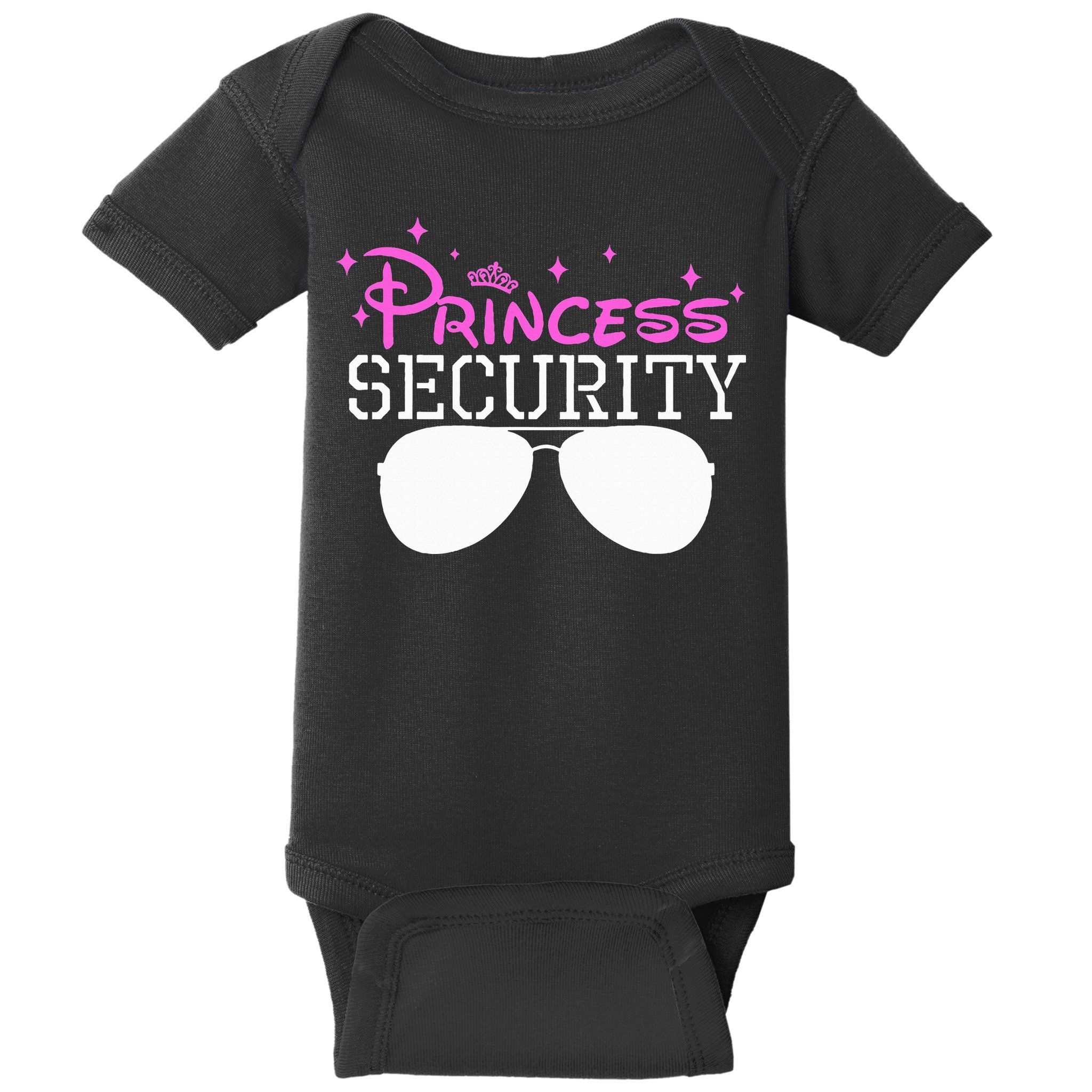 Princess Security Halloween Costume Dad Mom Boy Brother Baby Bodysuit