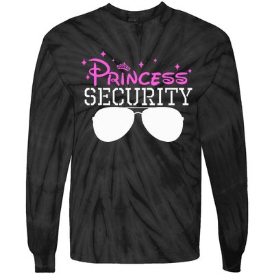 Princess Security Halloween Costume Dad Mom Boy Brother Tie-Dye Long Sleeve Shirt