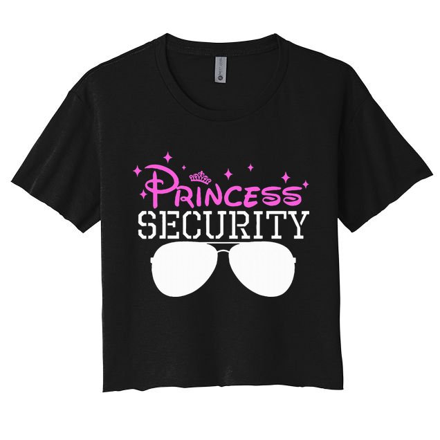 Princess Security Halloween Costume Dad Mom Boy Brother Crop Top