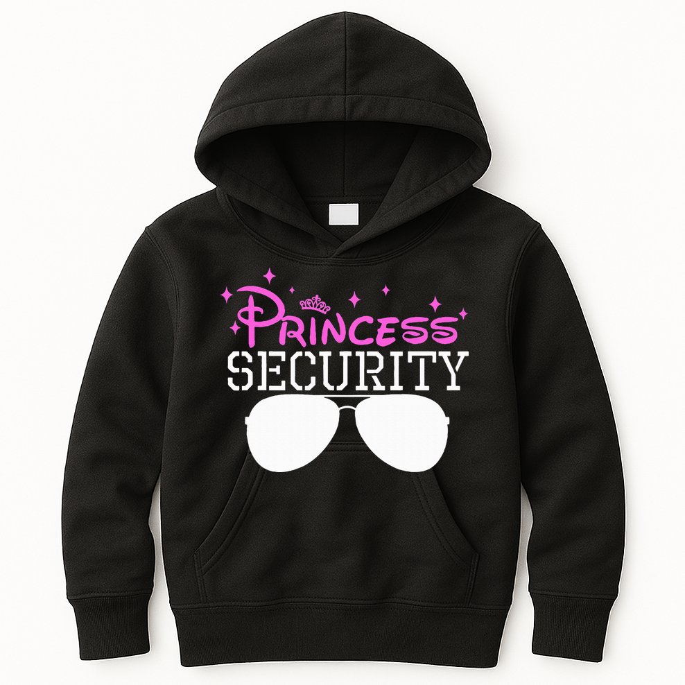 Princess Security Halloween Costume Dad Mom Boy Brother Kids Hoodie