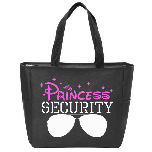 Princess Security Halloween Costume Dad Mom Boy Brother Zip Tote Bag