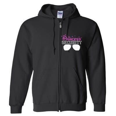 Princess Security Halloween Costume Dad Mom Boy Brother Full Zip Hoodie