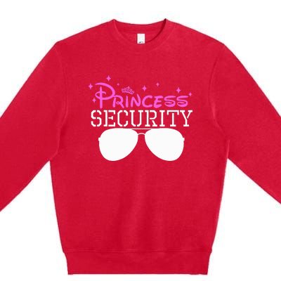 Princess Security Halloween Costume Dad Mom Boy Brother Premium Crewneck Sweatshirt