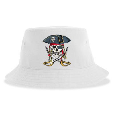 Pirate Skull Halloween Little Sustainable Bucket Hat