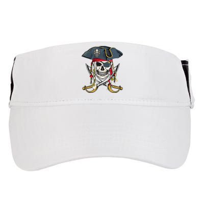 Pirate Skull Halloween Little Adult Drive Performance Visor