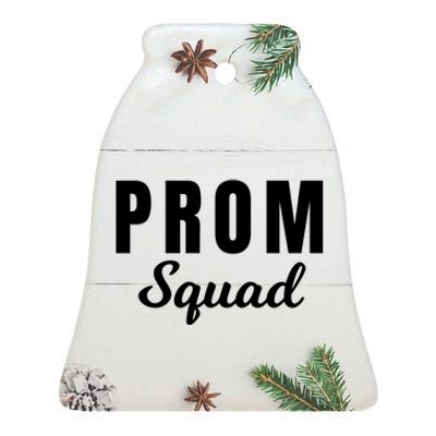 Prom Squad High School Dance Best Friends Friendships Prom Night Formal Event Ceramic Bell Ornament