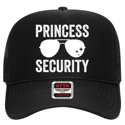 Princess Security Halloween Costume Dad Mom Boy High Crown Mesh Back Trucker Hat