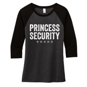 Princess Security Halloween Costume Women's Tri-Blend 3/4-Sleeve Raglan Shirt