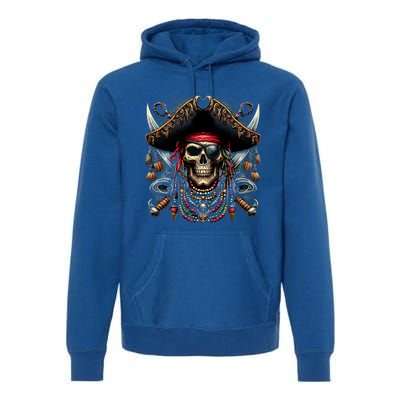 Pirate Skull Halloween Premium Hoodie