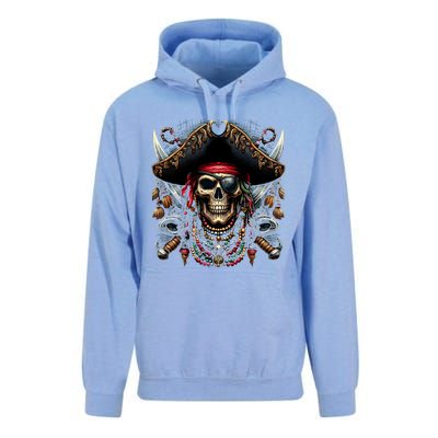 Pirate Skull Halloween Unisex Surf Hoodie