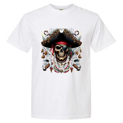 Pirate Skull Halloween Garment-Dyed Heavyweight T-Shirt