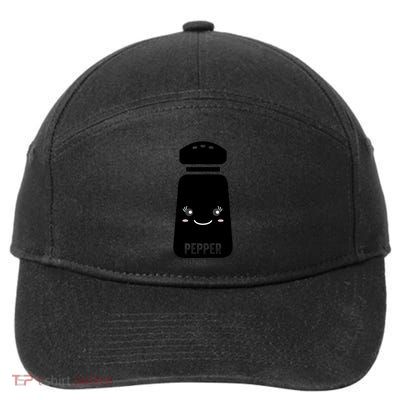 Pepper Shaker Halloween CostumeMatching Salt And Pepper Couple Gift 7-Panel Snapback Hat