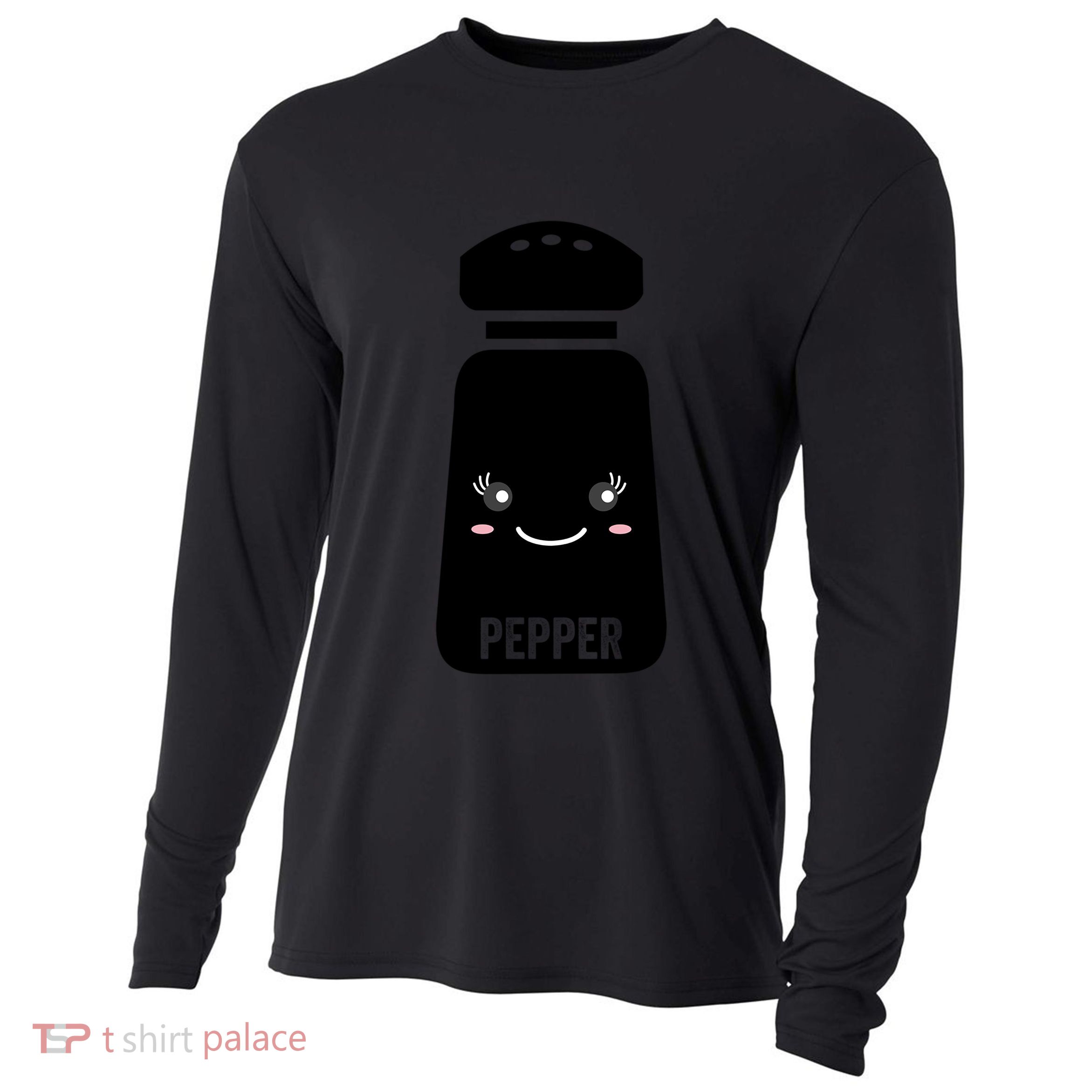 Pepper Shaker Halloween CostumeMatching Salt And Pepper Couple Gift Cooling Performance Long Sleeve Crew