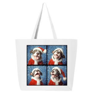 Pitbull Santa Hat Dog Walker Pittie Mom Christmas Gift 25L Jumbo Tote