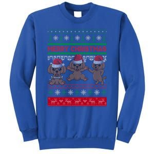 Poodle Santa Hat Ugly Sweater Christmas Pajama Dog Xmas Meaningful Gift Sweatshirt