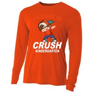 Preschool School Im Ready To Crush Kindergarten Cute Gift Cooling Performance Long Sleeve Crew