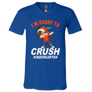 Preschool School Im Ready To Crush Kindergarten Cute Gift V-Neck T-Shirt