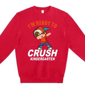 Preschool School Im Ready To Crush Kindergarten Cute Gift Premium Crewneck Sweatshirt