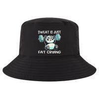 Panda Sweat Is Just Fat Crying Gym Gift Cool Comfort Performance Bucket Hat