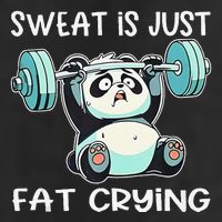 Panda Sweat Is Just Fat Crying Gym Gift Adult Drive Performance Visor