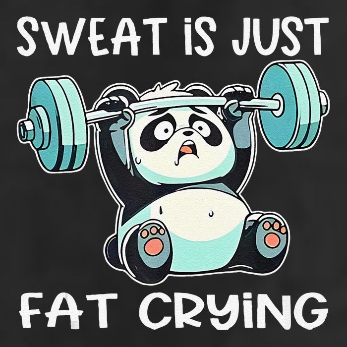 Panda Sweat Is Just Fat Crying Gym Gift Adult Drive Performance Visor
